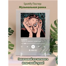 Картина на холсте по фото Модульные картины Печать портретов на холсте TVETH, LIL SMOOKY, GONE.Fludd - Тринити - постер Spotify