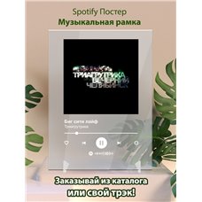 Картина на холсте по фото Модульные картины Печать портретов на холсте Триагрутрика - Биг сити лайф - постер Spotify
