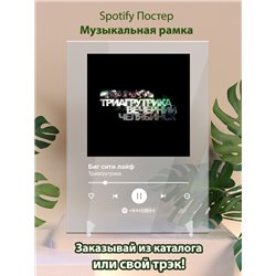 Триагрутрика - Биг сити лайф - постер Spotify - Модульная картины, Репродукции, Декоративные панно, Декор стен