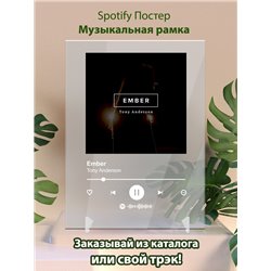 Tony Anderson - Ember - постер Spotify - Модульная картины, Репродукции, Декоративные панно, Декор стен