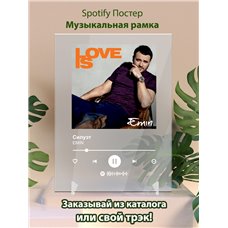 Картина на холсте по фото Модульные картины Печать портретов на холсте EMIN - Силуэт - постер Spotify