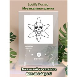 Кровосток - Амфибия - постер Spotify - Модульная картины, Репродукции, Декоративные панно, Декор стен