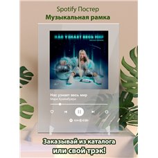Картина на холсте по фото Модульные картины Печать портретов на холсте Мари Краймбрери - Нас узнает весь мир - постер Spotify