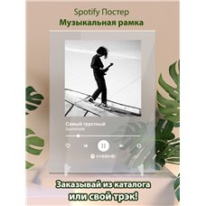 Картина на холсте по фото Модульные картины Печать портретов на холсте Ssshhhiiittt - Самый грустный - постер Spotify