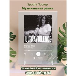 Lana Del Rey - Florida Kilos - постер Spotify - Модульная картины, Репродукции, Декоративные панно, Декор стен