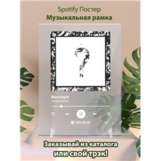 Картина на холсте по фото Модульные картины Печать портретов на холсте Xxxtentacion - Moonlight - постер Spotify