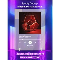 Портреты картины репродукции на заказ - Asking Alexandria - Alone In A Room - постер Spotify