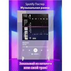 Картина на холсте по фото Модульные картины Печать портретов на холсте Eminem - Infinite - постер Spotify