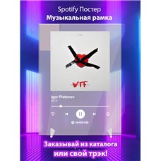 Картина на холсте по фото Модульные картины Печать портретов на холсте Igor Platonov - WTF - постер Spotify