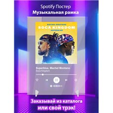 Картина на холсте по фото Модульные картины Печать портретов на холсте Superblue, Machel Montano - Soca Kingdom - постер Spotify