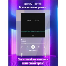 Truwer - На волну - постер Spotify - Модульная картины, Репродукции, Декоративные панно, Декор стен