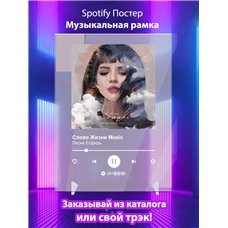 Картина на холсте по фото Модульные картины Печать портретов на холсте Слово Жизни Music - Песня Есфирь - постер Spotify
