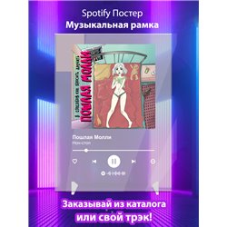 Пошлая Молли - Нон-стоп - постер Spotify - Модульная картины, Репродукции, Декоративные панно, Декор стен