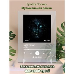 AITCH - SAFE TO SAY - постер Spotify - Модульная картины, Репродукции, Декоративные панно, Декор стен