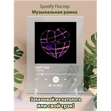 Картина на холсте по фото Модульные картины Печать портретов на холсте LOVV66 - ШОРТ ЛАВ - постер Spotify