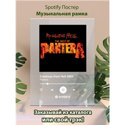 Pantera - Cowboys from Hell 2003 - постер Spotify - Модульная картины, Репродукции, Декоративные панно, Декор стен