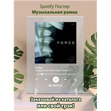 Картина на холсте по фото Модульные картины Печать портретов на холсте Miyagi Andy Panda feat. TumaniYO - Force - постер Spotify