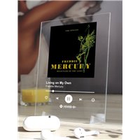 Портреты картины репродукции на заказ - Freddie Mercury - Living on My Own - постер Spotify