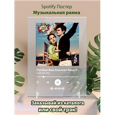 Картина на холсте по фото Модульные картины Печать портретов на холсте Lana Del Rey - The Next Best American Record - постер Spotify
