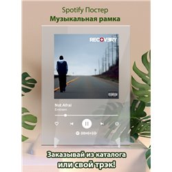 Eminem - Not Afraid - постер Spotify - Модульная картины, Репродукции, Декоративные панно, Декор стен