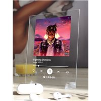 Портреты картины репродукции на заказ - Juice WRLD - Fighting Demons - постер Spotify
