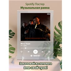 Картина на холсте по фото Модульные картины Печать портретов на холсте Макс Корж - На дому - постер Spotify