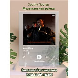 Макс Корж - На дому - постер Spotify - Модульная картины, Репродукции, Декоративные панно, Декор стен