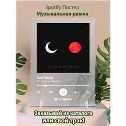 MATRANG - От луны до Марса - постер Spotify - Модульная картины, Репродукции, Декоративные панно, Декор стен