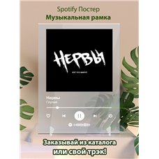 Картина на холсте по фото Модульные картины Печать портретов на холсте Нервы - Глупая - постер Spotify