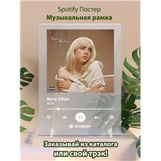 Картина на холсте по фото Модульные картины Печать портретов на холсте Billie Eilish - NDA - постер Spotify