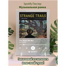 Картина на холсте по фото Модульные картины Печать портретов на холсте The Night We Met - Lord Huron - постер Spotify