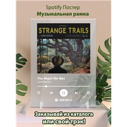 The Night We Met - Lord Huron - постер Spotify - Модульная картины, Репродукции, Декоративные панно, Декор стен