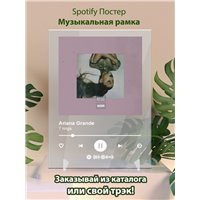 Портреты картины репродукции на заказ - Ariana Grande - 7 rings - постер Spotify