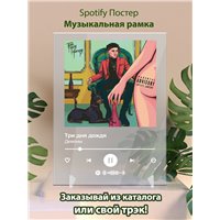 Портреты картины репродукции на заказ - Три дня дождя - Демоны - постер Spotify
