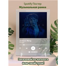 Jackson Wang - Oxygen - постер Spotify - Модульная картины, Репродукции, Декоративные панно, Декор стен