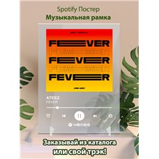 Картина на холсте по фото Модульные картины Печать портретов на холсте ATEEZ - FEVER - постер Spotify