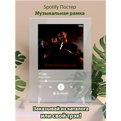 Макс Корж - 17 лет - постер Spotify - Модульная картины, Репродукции, Декоративные панно, Декор стен