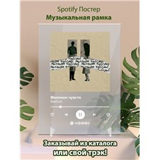 Картина на холсте по фото Модульные картины Печать портретов на холсте BadCurt - Миллион чувств - постер Spotify