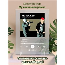 Картина на холсте по фото Модульные картины Печать портретов на холсте ЧЕЛЕНЖЕР - ХУЛИГАН - постер Spotify