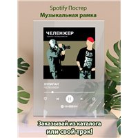 Портреты картины репродукции на заказ - ЧЕЛЕНЖЕР - ХУЛИГАН - постер Spotify