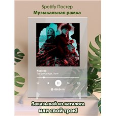 Картина на холсте по фото Модульные картины Печать портретов на холсте Три дня дождя, Лали - Космос - постер Spotify