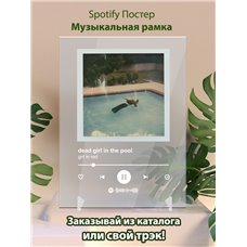 Картина на холсте по фото Модульные картины Печать портретов на холсте girl in red - dead girl in the pool - постер Spotify