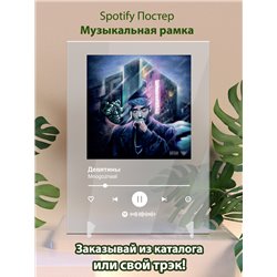 Mnogoznaal - Девятины - постер Spotify - Модульная картины, Репродукции, Декоративные панно, Декор стен
