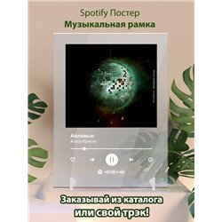 Агата Кристи- Айлавью - постер Spotify - Модульная картины, Репродукции, Декоративные панно, Декор стен
