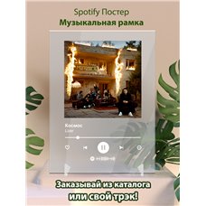 Картина на холсте по фото Модульные картины Печать портретов на холсте Lizer - Космос - постер Spotify