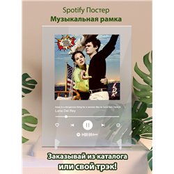 Lana Del Rey - hope is a dangerous thing for a woman like no have b - постер Spotify - Модульная картины, Репродукции, Декоративные панно, Декор стен
