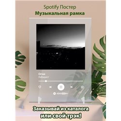 Лабидист - Огни - постер Spotify - Модульная картины, Репродукции, Декоративные панно, Декор стен