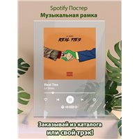 Портреты картины репродукции на заказ - Lil Skies - Real Ties - постер Spotify