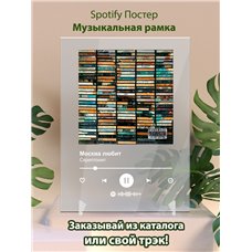 Картина на холсте по фото Модульные картины Печать портретов на холсте Скриптонит - Москва любит - постер Spotify