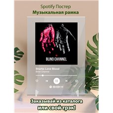 Картина на холсте по фото Модульные картины Печать портретов на холсте Blind Channel - Sharks Love Blood - постер Spotify